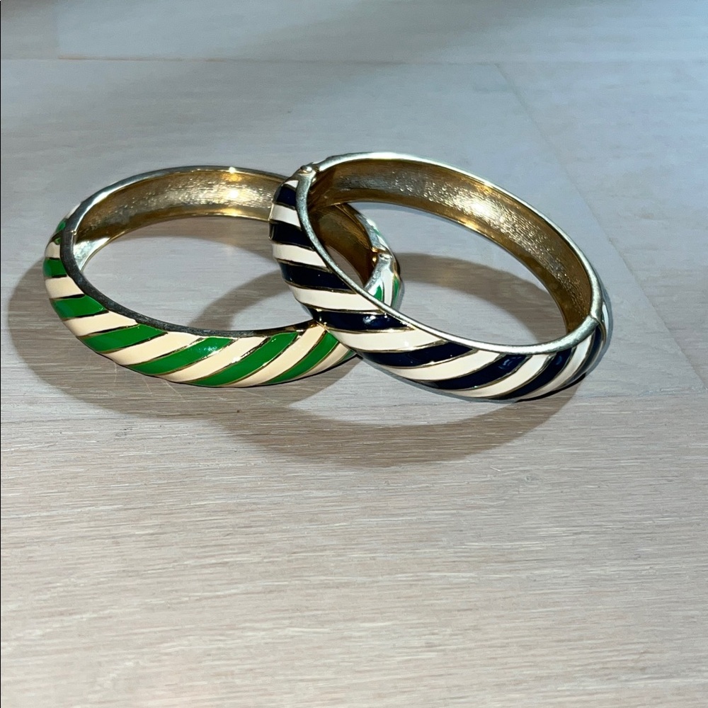 Two Enamel Bangle Bracelets!!